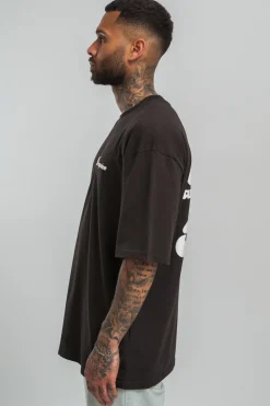 HEAVY GROW RICH T-SHIRT WASHED BLACK