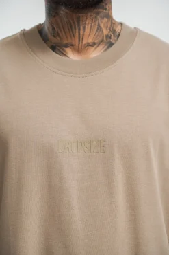 HEAVY HD FRONT LOGO T-SHIRT WEATHERED TEAK