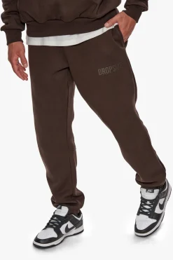 HEAVY HD PRINT JOGGER CHOCOLATE BROWN