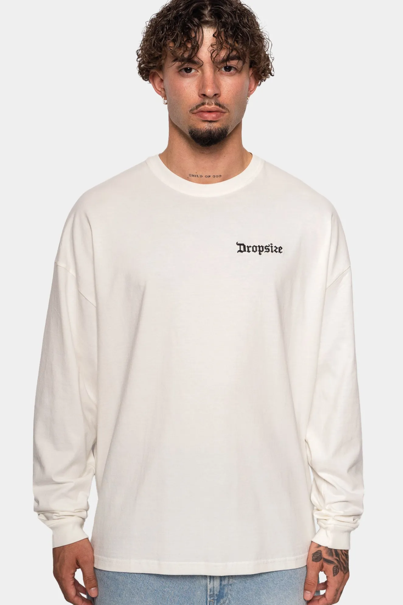 HEAVY LONG SLEEVE CREAM WHITE