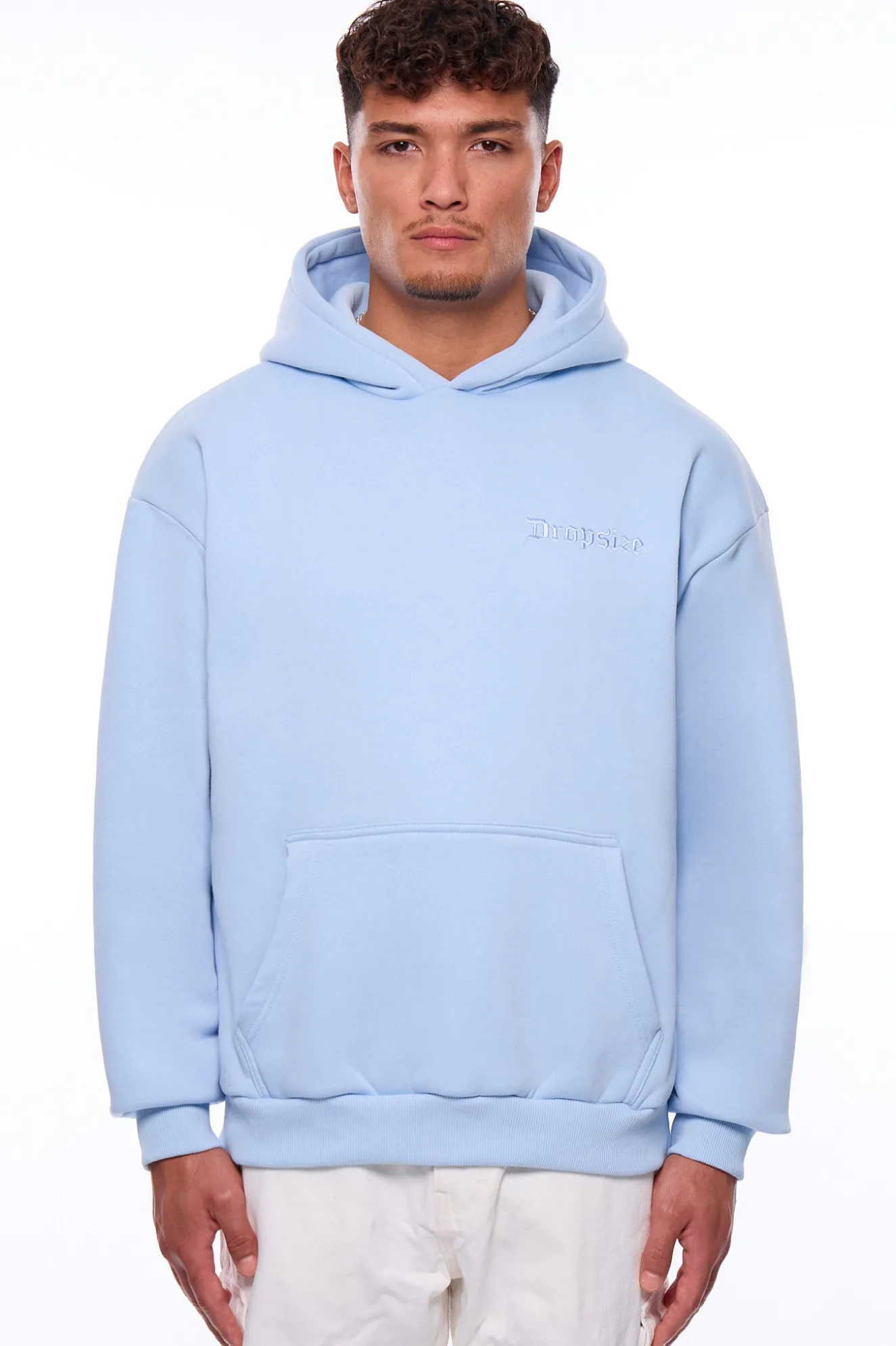 HEAVY LOOSE FIT HOODIE BABY BLUE