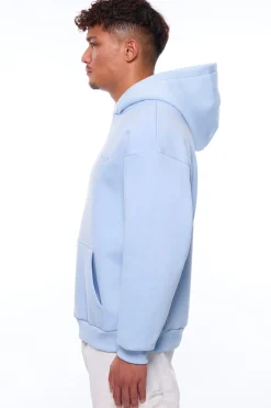 HEAVY LOOSE FIT HOODIE BABY BLUE