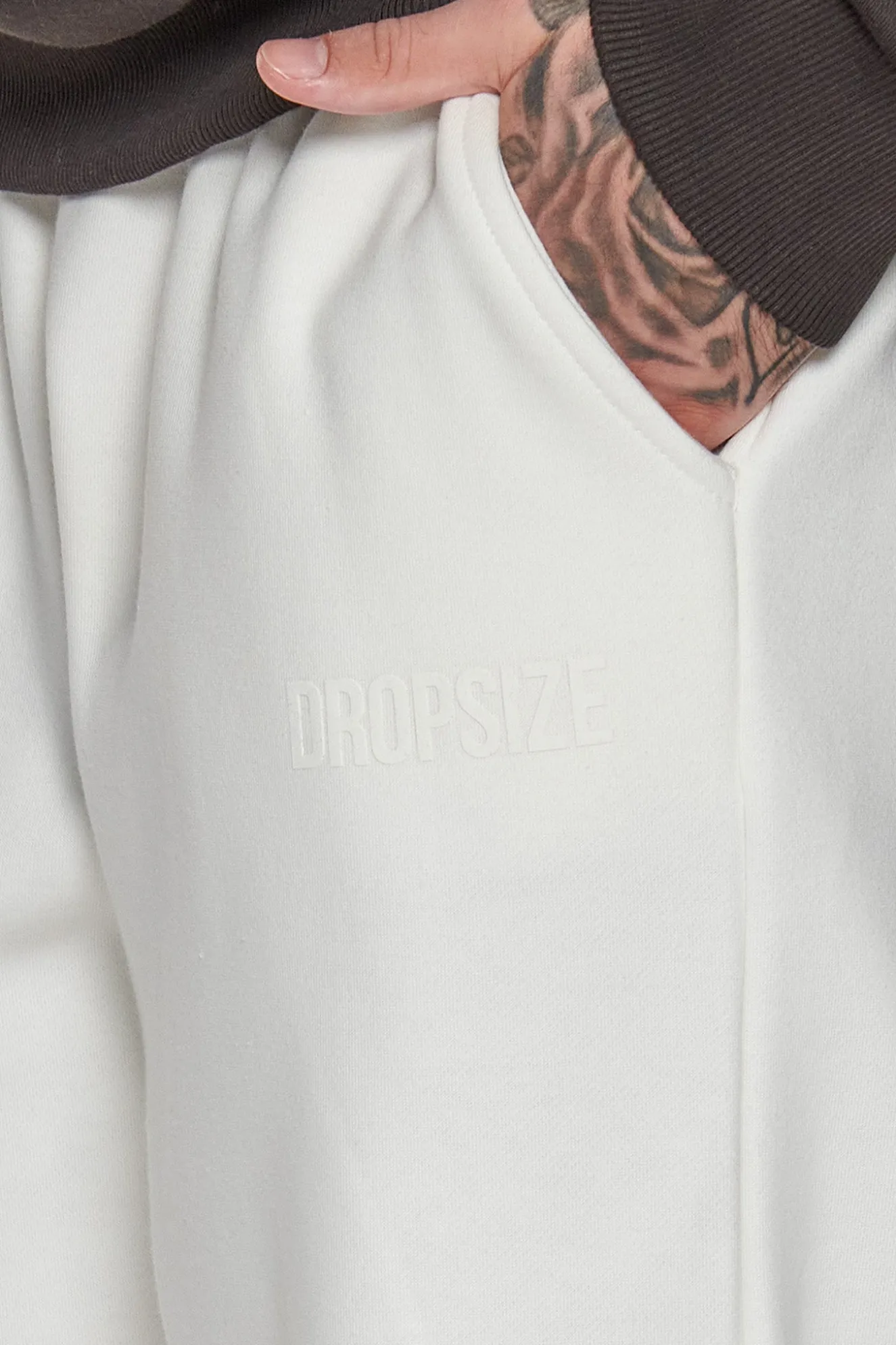 HEAVY LOOSE FIT JOGGER CREAM WHITE