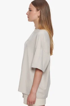 HEAVY MIDDLE HD PRINT T-SHIRT MOON BEAM