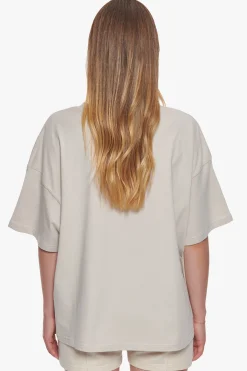 HEAVY MIDDLE HD PRINT T-SHIRT MOON BEAM