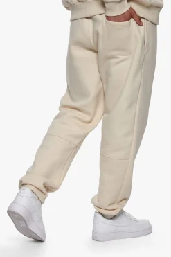 HEAVY MIRRORED LOGO JOGGER COCONUT MILK