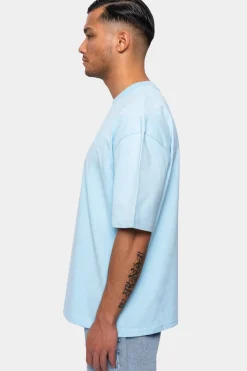 HEAVY OVERRISE HD PRINT T-SHIRT BABY BLUE