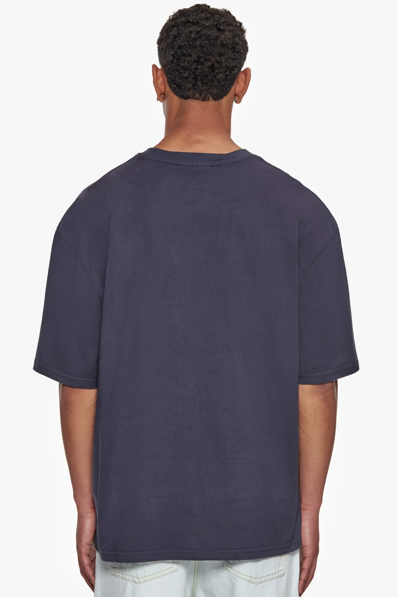 HEAVY OVERSIZE PUFFER PRINT T-SHIRT WASHED NAVY