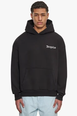 HEAVY OVERSIZE ART STUDIOS HOODIE BLACK