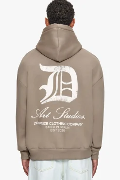HEAVY OVERSIZE ART STUDIOS HOODIE SIMPLY TAUPE