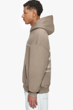 HEAVY OVERSIZE ART STUDIOS HOODIE SIMPLY TAUPE