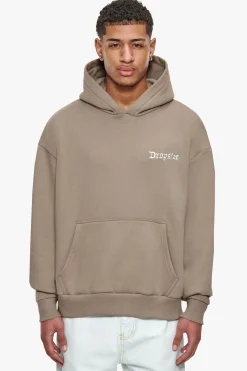 HEAVY OVERSIZE ART STUDIOS HOODIE SIMPLY TAUPE