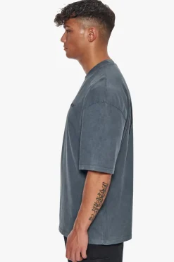 HEAVY OVERSIZE BACKPRINT T-SHIRT WASHED GRAY