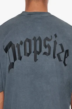 HEAVY OVERSIZE BACKPRINT T-SHIRT WASHED GRAY