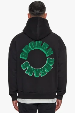 HEAVY OVERSIZE BROKEN DREAMS CIRCLE HOODIE