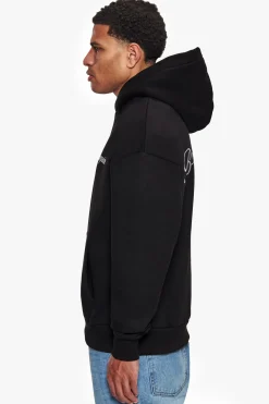 HEAVY OVERSIZE BROKEN DREAMS BACKPRINT HOODIE BLACK