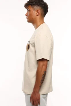 HEAVY OVERSIZE BROKEN HEART V2 T-SHIRT WHITE