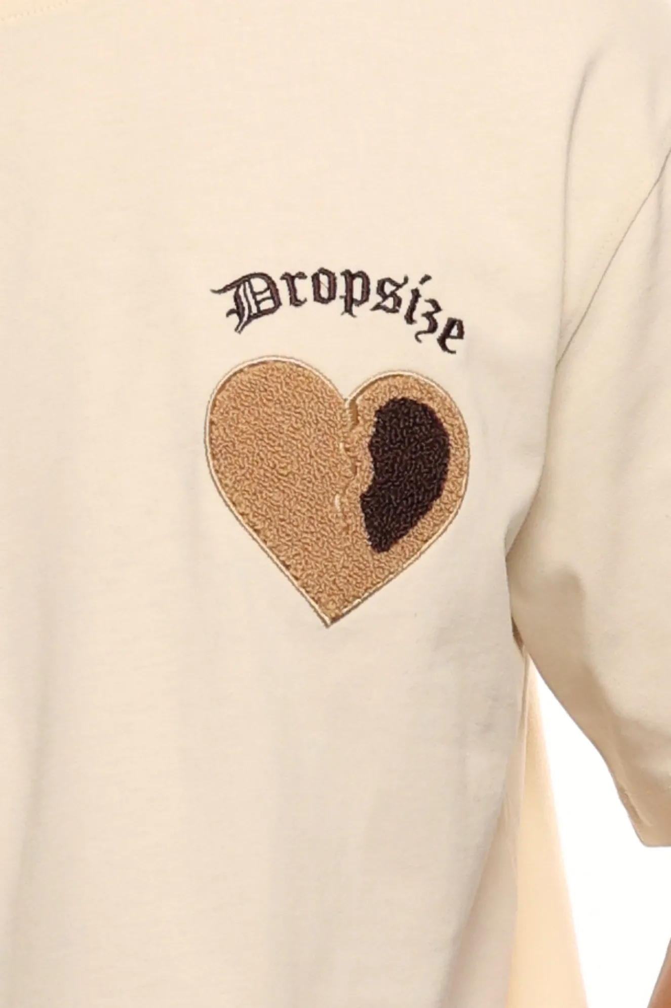 HEAVY OVERSIZE BROKEN HEART V2 T-SHIRT WHITE