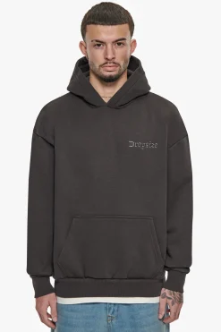 HEAVY OVERSIZE CARESS DOVES V2 HOODIE WASHED BLACK