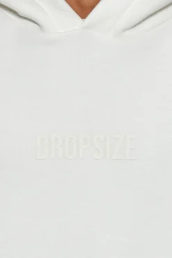 HEAVY OVERSIZE CENTER HD HOODIE CREAM WHITE