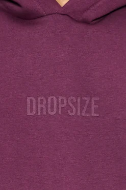 HEAVY OVERSIZE CENTER HD HOODIE GRAPE WINE