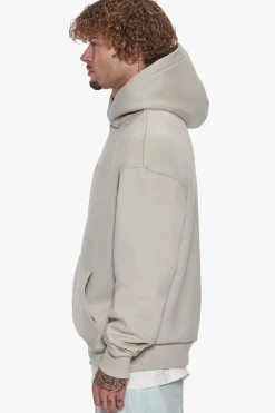 HEAVY OVERSIZE CENTER HD HOODIE MOON BEAM