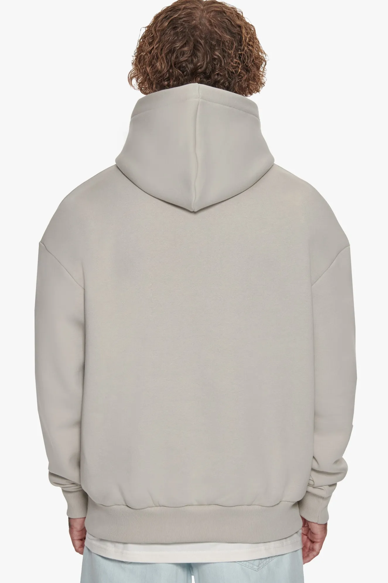 HEAVY OVERSIZE CENTER HD HOODIE MOON BEAM