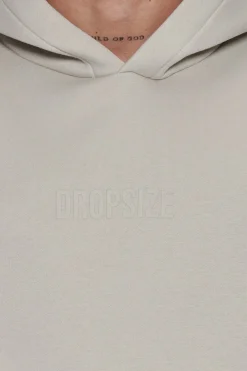 HEAVY OVERSIZE CENTER HD HOODIE MOON BEAM