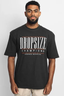 HEAVY OVERSIZE CHAMPIONS T-SHIRT WASHED BLACK