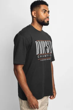 HEAVY OVERSIZE CHAMPIONS T-SHIRT WASHED BLACK