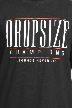 HEAVY OVERSIZE CHAMPIONS T-SHIRT WASHED BLACK