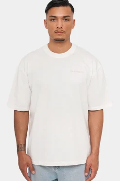 HEAVY OVERSIZE CIRCLE DESIGN T-SHIRT CREAM/ COCONUT