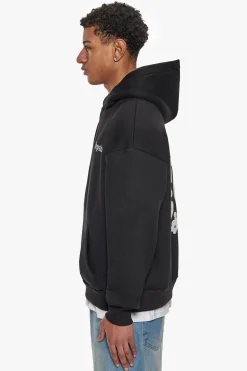 HEAVY OVERSIZE CLOUD CREW HOODIE BLACK