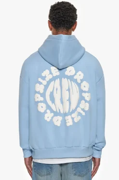 HEAVY OVERSIZE CLOUD CREW HOODIE BABY BLUE