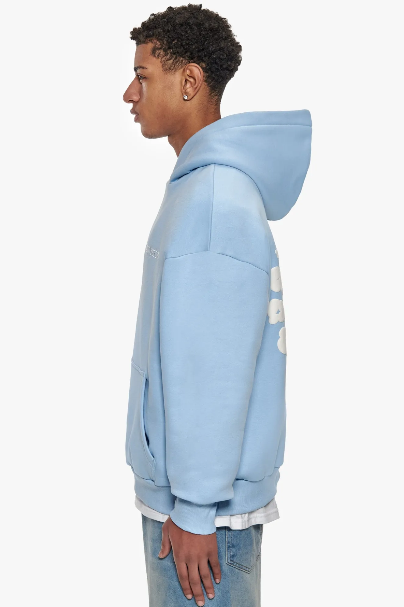 HEAVY OVERSIZE CLOUD CREW HOODIE BABY BLUE