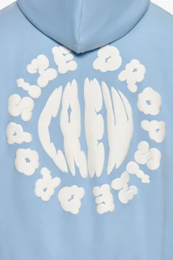 HEAVY OVERSIZE CLOUD CREW HOODIE BABY BLUE