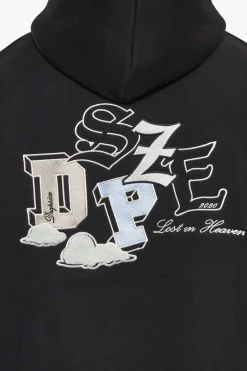 HEAVY OVERSIZE CLOUD STYLE HOODIE BLACK