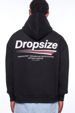 HEAVY OVERSIZE COPYRIGHT HOODIE BLACK