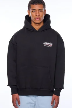 HEAVY OVERSIZE COPYRIGHT HOODIE BLACK