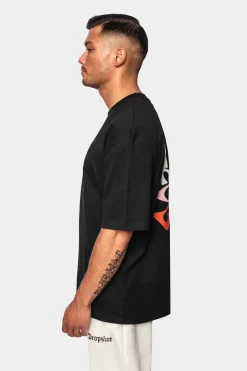 HEAVY OVERSIZE ''CREW LOVE'' T-SHIRT BLACK