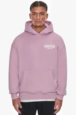HEAVY OVERSIZE CRIME CLUB HOODIE LILAC