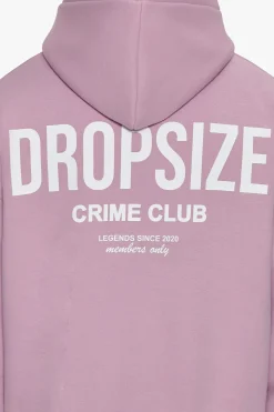 HEAVY OVERSIZE CRIME CLUB HOODIE LILAC