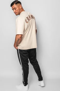 HEAVY OVERSIZE CRIME T-SHIRT COCONUT MILK