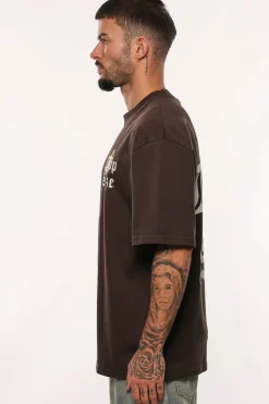 HEAVY OVERSIZE CUPIDO T-SHIRT WASHED BLACK