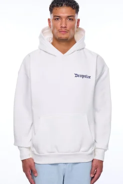 HEAVY OVERSIZE DAILY HUSTLE HOODIE CREAM WHITE