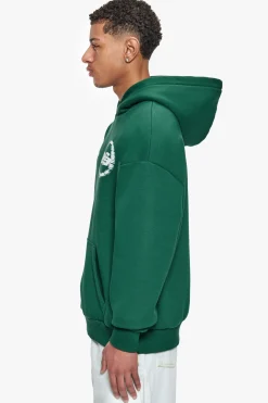 HEAVY OVERSIZE DESIGNED IN BERLIN HOODIE WASHED GREEN