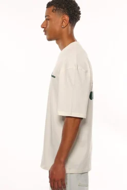 HEAVY OVERSIZE DREAM WITHOUT FEAR T-SHIRT CREAM WHITE