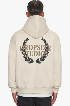 HEAVY OVERSIZE DROPSIZE STUDIOS HOODIE COCONUT MILK
