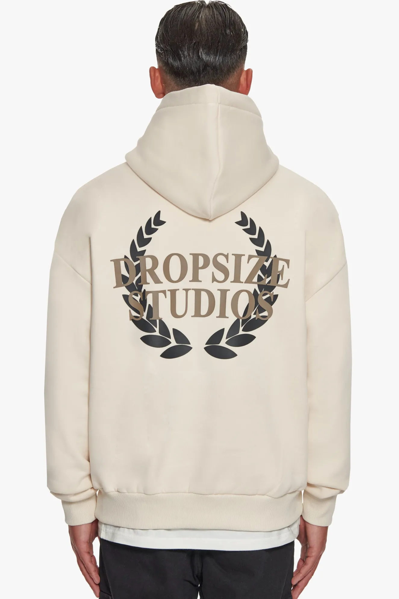 HEAVY OVERSIZE DROPSIZE STUDIOS HOODIE COCONUT MILK