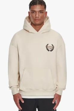 HEAVY OVERSIZE DROPSIZE STUDIOS HOODIE COCONUT MILK